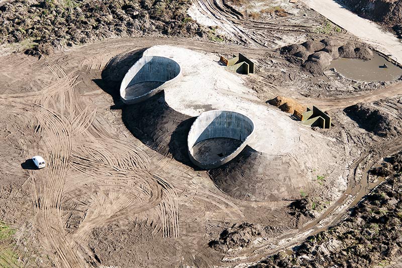 Kunstwerk en wandel en fietsroute op voormalige Luchthaven Twente Paul de Kort.