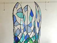 2007 - Lia Koster 'de reiziger' - glas in lood in staal